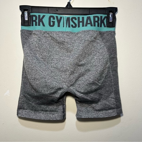 Gymshark Gray & Teal Flex Bike Shorts Size Small - Picture 2 of 6